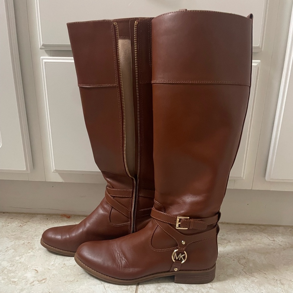Michael Kors brown riding boots